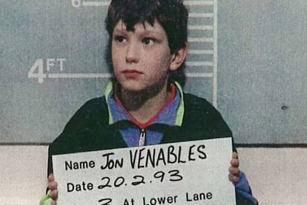 Jon Venables in 1993 after torturing and murdering James Bulger. Photo: Getty