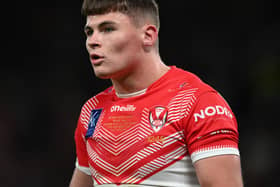 Jack Welsby helped mastermind St Helens’ 30-18 success over St George Illawarra Dragons. Image: Gareth Copley/Getty Images