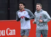 Luis Diaz in training. Picture: John Powell/Liverpool FC via Getty Images