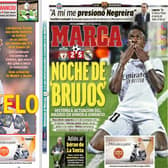 The front page of Spanish newspapers AS and Marca