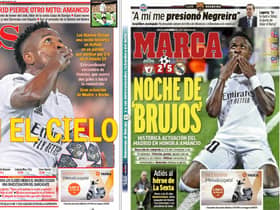 The front page of Spanish newspapers AS and Marca