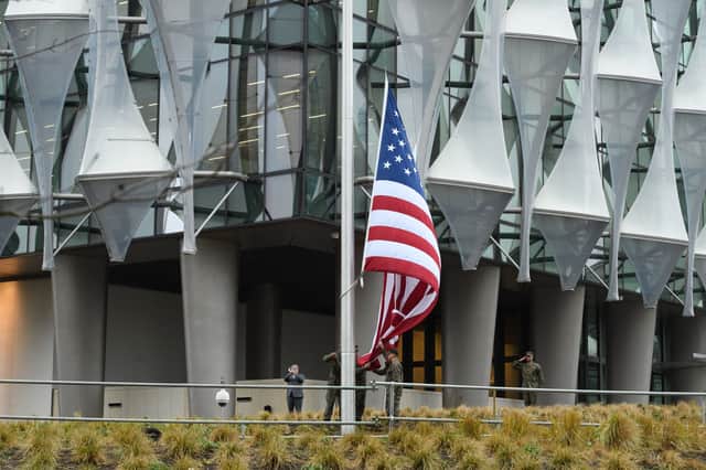 US Embassy in London in 2018. (Photo by Leon Neal/Getty Images)