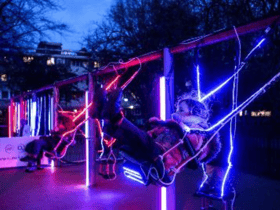 Virgin Media O2 has installed a new interactive children’s playground in central London