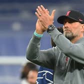 Jurgen Klopp manager of Liverpool at the end of the UEFA Champions League round of 16 leg two match between Real Madrid and Liverpool FC at Estadio Santiago Bernabeu on March 15, 2023 in Madrid, Spain. (Photo by John Powell/Liverpool FC via Getty Images)
