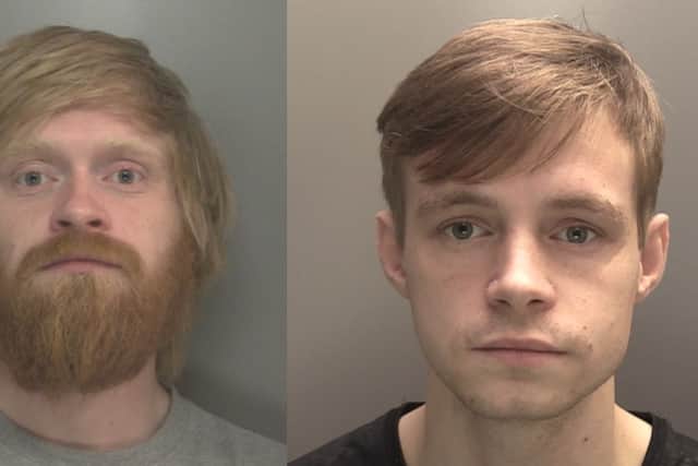 Jay Byrne (above left), 26, of Leyland Road, Southport was sentenced to 10.5 years in prison for manslaughter.  Joseph Byrne (above right), 25, of no fixed abode, was sentenced to nine years and nine months in prison for manslaughter. He was also given an extended licence of four years. Image: Merseyside Police