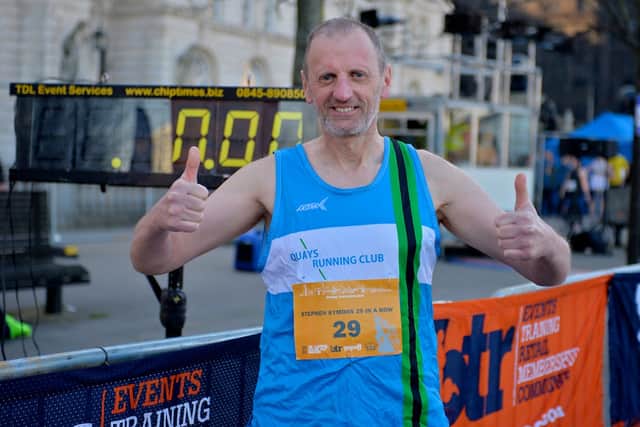 Stephen Symons (pictured) and Jamie Doolan are gearing up to take part in their 30th BTR Liverpool Half Marathon event – having both completed all previous 29 events.