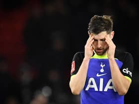 Tottenham Hotspur left-back Ben Davies. (Photo by OLI SCARFF/AFP via Getty Images)