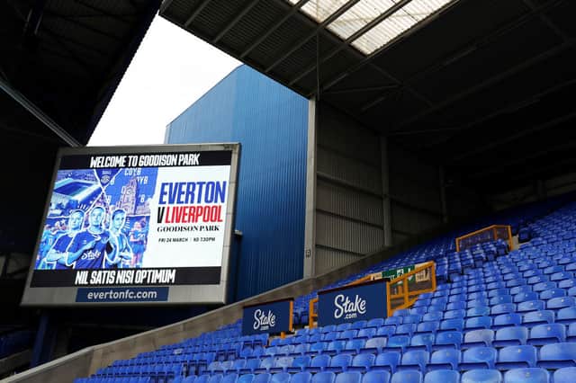 Goodison Park saw a record attendance for last night’s Merseyside derby (Photo by Lewis Storey/Getty Images)