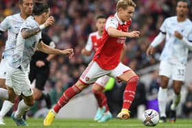 Martin Odegaard of Arsenal during the Premier League match against Liverpool at Emirates Stadium. Image: David Price/Arsenal FC via Getty Images