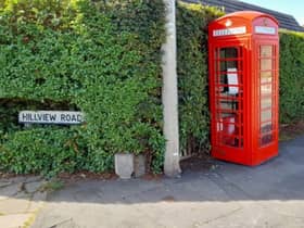 The phone box on Hillview Road. Image: TheK6Project