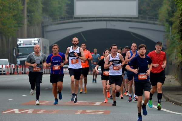 Runners taking part in the Mersey Tunnel 10K last year. Image: Paul Francis Cooper.
