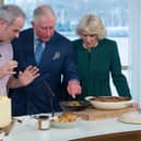Chef Phil Vickery presents some food to Prince Charles, Prince of Wales, Camilla, Duchess of Cornwall on ITV’s This Morning. Image: Geoff Pugh - WPA Pool/Getty Images