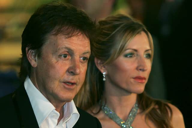 Sir Paul McCartney and Heather Mills. (Photo by Ralph Orlowski/Getty Images)