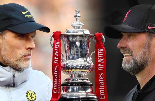 Chelsea and Liverpool managers Thomas Tuchel and Jurgen Klopp face off in the 150th FA Cup final (photo: Getty Images)