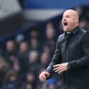 Everton manager Sean Dyche shouts instructions to the team during a match