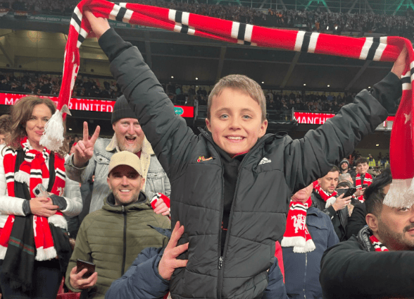 Isaac is a huge Man Utd fan and Old Trafford season ticket holder.