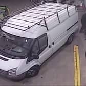 Angle grinder gang steal a cash machine. Image: Cheshire Police / SWNS