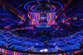 The Eurovision stage. Image: BBC/Nick Robinson 
