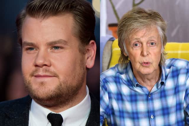 Late Late Show host James Corden has revealed his ‘Carpool Karaoke’ with Beatles legend Paul McCartney is one of his favourites. (Picture: Getty Images)