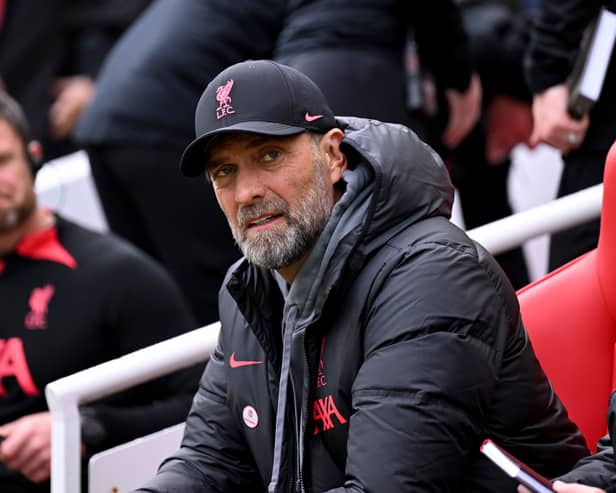 Liverpool manager Jurgen Klopp looks on during a match