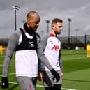 Fabinho and Jordan Henderson. Image: Andrew Powell/Liverpool FC via Getty Images