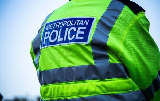 A stock image of a Met Police officer