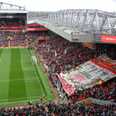 General view of Anfield before kick-off at the Premier League match between Liverpool FC and Tottenham Hotspur at Anfield. Image: Nick Taylor/LFC/Getty