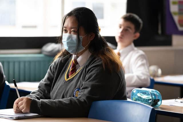 The news that masks would have to be worn in schools in England has had a mixed reaction (image: Getty Images)