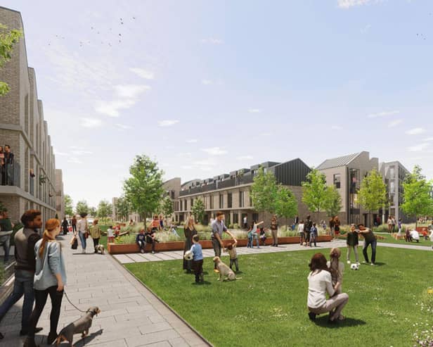 How Village Square could look. Image via https://borough-birkenhead.co.uk/masterplan-proposals/