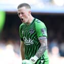 Jordan Pickford celebrates during Everton’s victory over Bournemouth. Picture: Jan Kruger/Getty Images