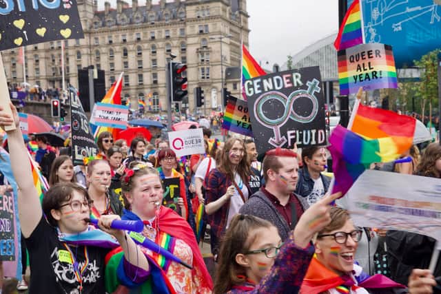 Pride In Liverpool, March with Pride. Image: David Wesley Yates
