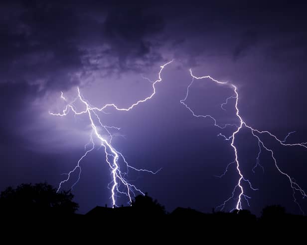 The Met Office has issued a thunderstorm warning for Manchester this weekend