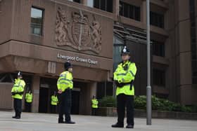 Merseyside Police officers at Liverpool Crown Court. Image: Christopher Furlong/Getty Images