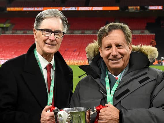 FSG principal owner John Henry and chairman Tom Werner. Picture:  Andrew Powell/Liverpool FC via Getty Images
