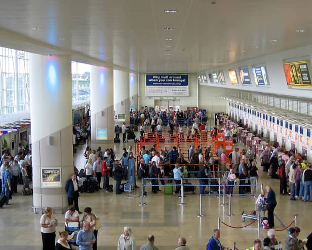 Busy airport in May 2006.