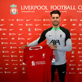 Dominik Szoboszlai new signing for Liverpool at AXA Training Centre on July 02, 2023 in Kirkby, England. (Photo by Andrew Powell/Liverpool FC via Getty Images)