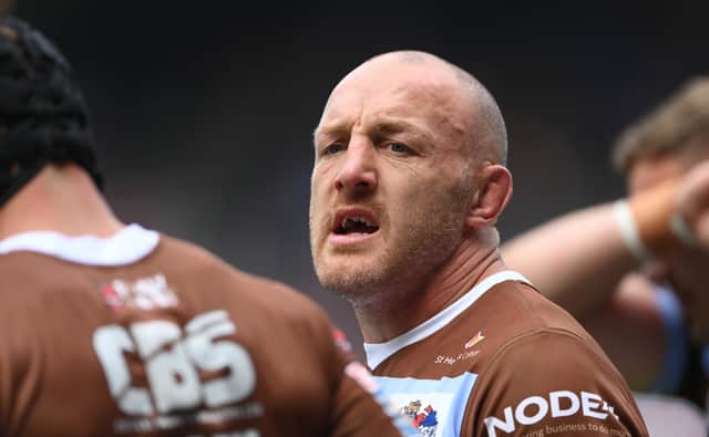St Helens hooker James Roby failed a head assessment tests during the defeat to Catalans Dragons. Image: Stu Forster/Getty Images