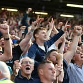 Everton fans inside Goodison Park. Picture: PETER POWELL/AFP via Getty Images