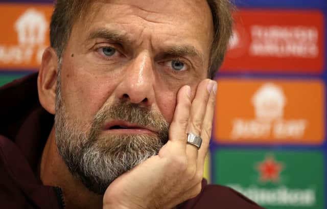 Liverpool boss Jurgen Klopp during a press conference