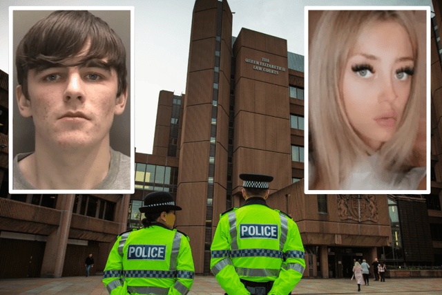  Liam Cain (l) was found guilty of the murder of Courtney Boorne (r) at Liverpool Crown Court. Image: Merseyside Police, GoFundMe, Getty Images