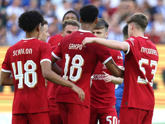 Liverpool player ratings from the pre-season clash against Karisruher. Picture: DANIEL ROLAND/AFP via Getty Images