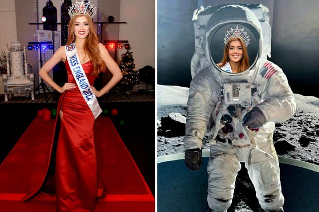  Jessica Gagen, Miss England, pictured at the National Space Centre. Image: Irfan Tahir / WNTV / SWNS