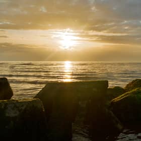 Wallasey Beach, one of the beaches near to where sewage was discharged. 