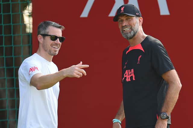 Liverpool CEO Billy Hogan with manager Jurgen Klopp. Picture: John Powell/Liverpool FC via Getty Images