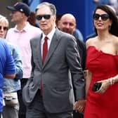  John W. Henry and his wife Linda Pizzuti Henry arrive at Stamford Bridge. Picture: HENRY NICHOLLS/AFP via Getty Images