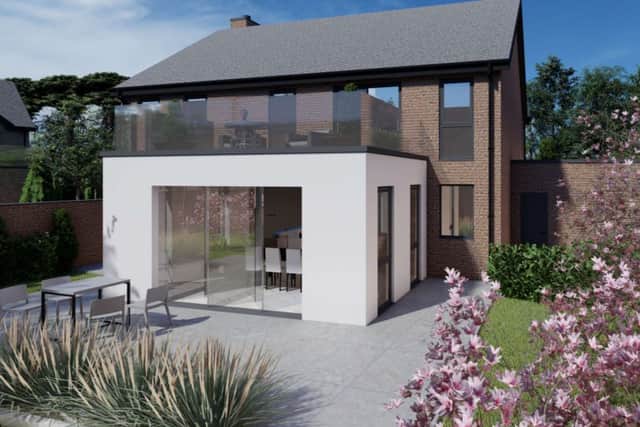 Computer generated image of a house design which could be built at the site. Image Credits: Ascot Group/ Sefotn Council.