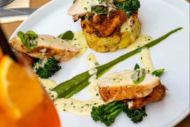Karl Quirante’s food. The former kitchen porter has been dubbed one of the UK’s best pub chefs. Image: David Speak / SWNS