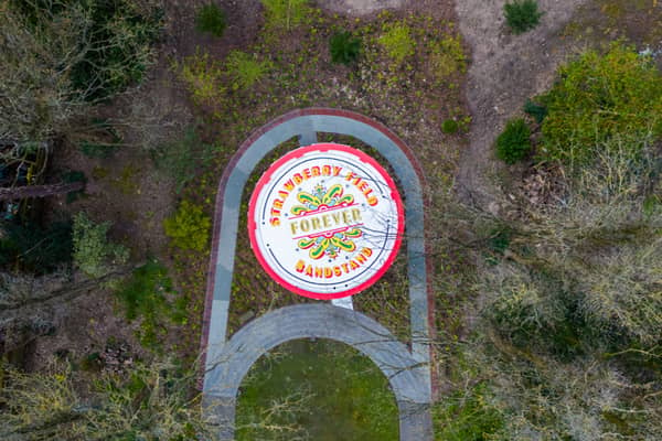 Strawberry Field Forever bandstand. Photo by Strawberry Field.