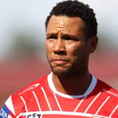 Moses Mbye scored his first try for St Helens against Hull KR. Image: Mark Kolbe/Getty Images