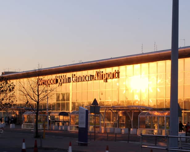 Liverpool John Lennon Airport terminal. Photo via Wikimedia Commons/calflier001